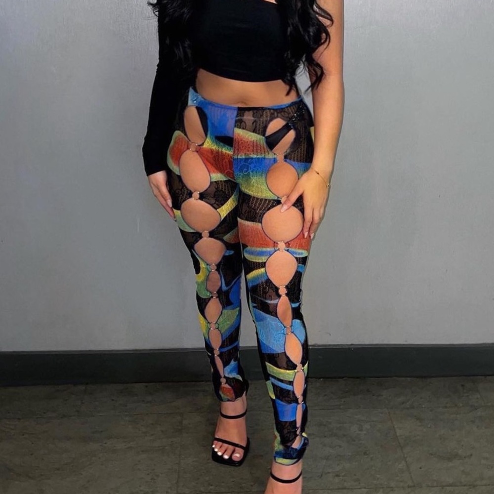 Kim Shui Blue Swirl Pant